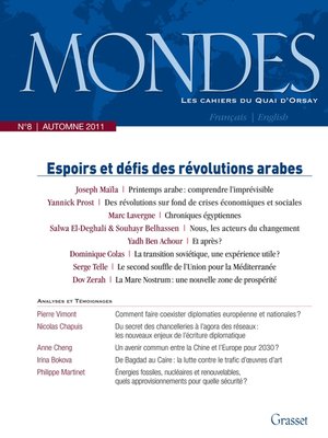 cover image of Mondes n°8 Les cahiers du Quai d'Orsay